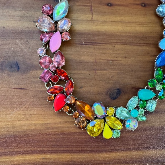 J. Crew Jewelry - JCrew rainbow ombre statement necklace 🌈